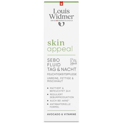 Louis Widmer skinappeal Sebo Fluid Tag & Nacht unparfümiert 30ml Louis Widmer skinappeal Sebo Fluid Tag & Nacht unparfümiert 30ml