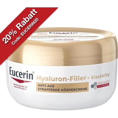 Eucerin Hyaluron-Filler + Elasticity Körpercreme - Anti-Aging Körpercreme Eucerin Hyaluron-Filler + Elasticity Körpercreme - Anti-Aging Körpercreme