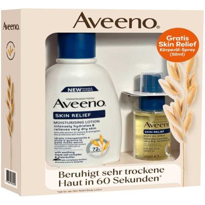 Aveeno Skin Relief Bodylotion 300ml + gratis Öl 50ml Giftset 1Pck Aveeno Skin Relief Bodylotion 300ml + gratis Öl 50ml Giftset 1Pck