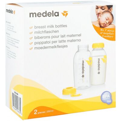 Medela Milchflaschenset 250 ml 2stk Medela Milchflaschenset 250 ml 2stk