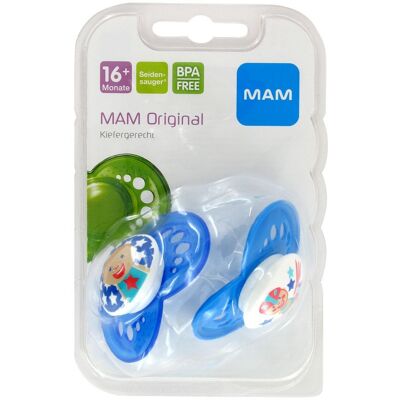 Mam Original Schnuller 16+ Monate Silikon 2stk Mam Original Schnuller 16+ Monate Silikon 2stk