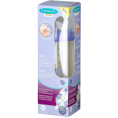 Lansinoh Glas Babyflasche - NaturalWave 240ml Lansinoh Glas Babyflasche - NaturalWave 240ml