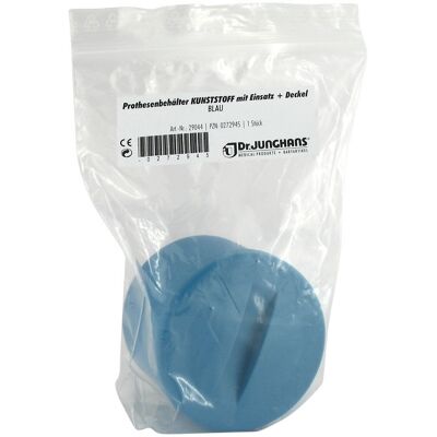 Dr. Junghans Medical GmbH Prothesenbehälter Kunststoff blau Dr. Junghans Medical GmbH Prothesenbehälter Kunststoff blau
