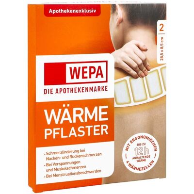 Wärmepflaster Nacken/Rücken 8,5x28,5 cm Wepa 2stk Wärmepflaster Nacken/Rücken 8,5x28,5 cm Wepa 2stk