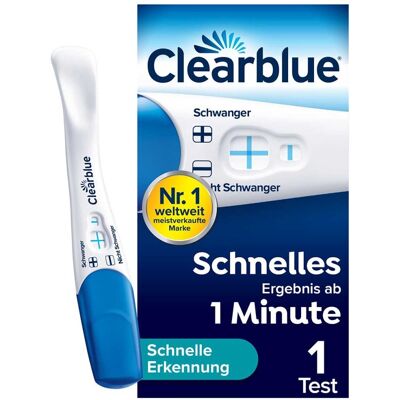Clearblue Schwangerschaftstest schnelle Erkennung 1stk Clearblue Schwangerschaftstest schnelle Erkennung 1stk