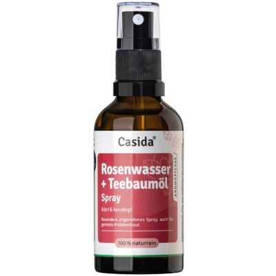 Casida Rosenwasser & Teebaumöl Spray 50ml Casida Rosenwasser & Teebaumöl Spray 50ml