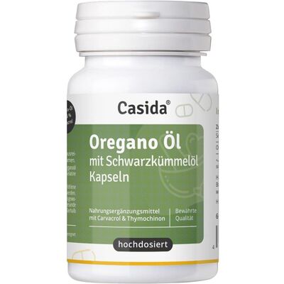 Casida Oregano Öl mit Schwarzkümmelöl Kapseln 60stk Casida Oregano Öl mit Schwarzkümmelöl Kapseln 60stk