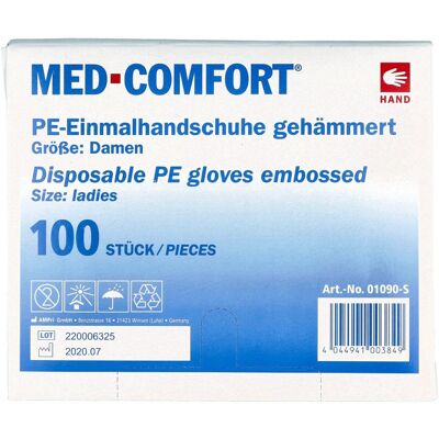 Handschuhe Einmal Polyäth. Damen 100stk Handschuhe Einmal Polyäth. Damen 100stk