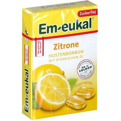 Em Eukal Bonbons Zitrone zuckerfrei Box 50g Em Eukal Bonbons Zitrone zuckerfrei Box 50g