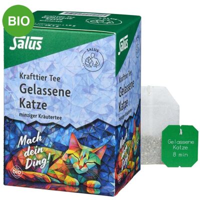 Salus Krafttier Tee Gelassene Katze – Bio-Kräutertee mit Ashwaga 15stk Salus Krafttier Tee Gelassene Katze – Bio-Kräutertee mit Ashwaga 15stk