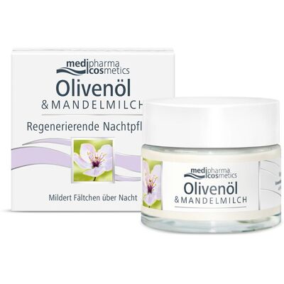 Medipharma Cosmetics Oliven-Mandelmilch regenerierende Nachtpflege 50ml Medipharma Cosmetics Oliven-Mandelmilch regenerierende Nachtpflege 50ml
