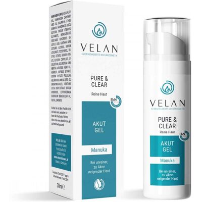 Velan Reine & Klare Akut-Gel - Hautgel für Akne & empfindliche Haut Velan Reine & Klare Akut-Gel - Hautgel für Akne & empfindliche Haut
