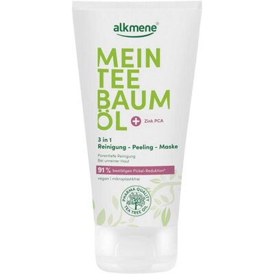 Alkmene Mein Teebaumöl 3 in 1 Reinigung-Peeling-Maske 150ml Alkmene Mein Teebaumöl 3 in 1 Reinigung-Peeling-Maske 150ml