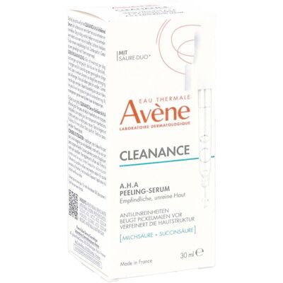Avène Cleanance A.H.A. Peeling–Serum 30ml Avène Cleanance A.H.A. Peeling–Serum 30ml