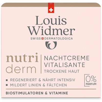 Louis Widmer nutriderm Nachtcreme Vitalisante unparfümiert 50ml Louis Widmer nutriderm Nachtcreme Vitalisante unparfümiert 50ml