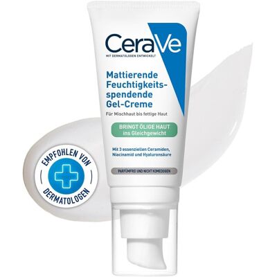 CeraVe Mattierende Feuchtigkeitsspendende Gel-Creme - Gesichtspflege CeraVe Mattierende Feuchtigkeitsspendende Gel-Creme - Gesichtspflege