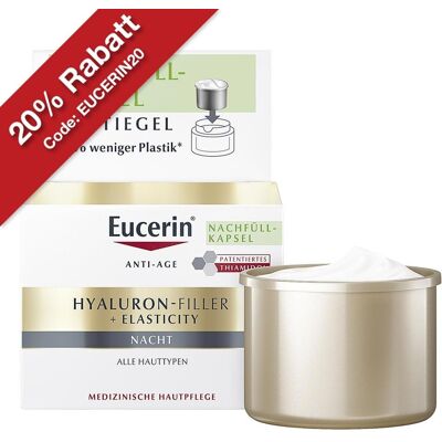 Eucerin Anti-Age HYALURON-FILLER +ELASTICITY Nachtcreme Refill 50ml Eucerin Anti-Age HYALURON-FILLER +ELASTICITY Nachtcreme Refill 50ml