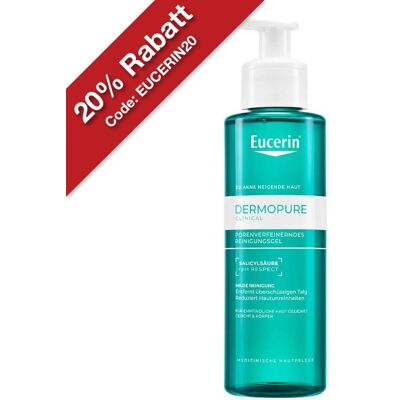 Eucerin Dermopure Clinical porenverfeinerndes Reinigungsgel 200ml Eucerin Dermopure Clinical porenverfeinerndes Reinigungsgel 200ml