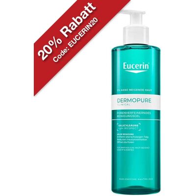 Eucerin Dermopure Clinical porenverfeinerndes Reinigungsgel 400ml Eucerin Dermopure Clinical porenverfeinerndes Reinigungsgel 400ml
