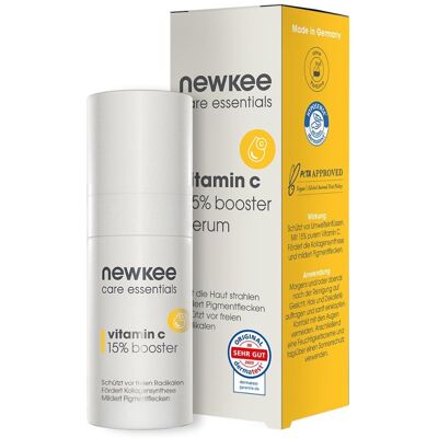 Newkee Vitamin C15 % Booster Serum 20ml Newkee Vitamin C15 % Booster Serum 20ml