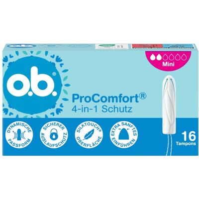 O.b. Tampons Procomfort mini 16stk O.b. Tampons Procomfort mini 16stk