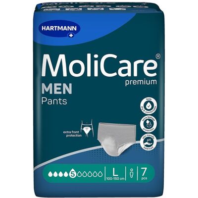 Molicare Premium Men Pants 5 Tropfen L 7stk Molicare Premium Men Pants 5 Tropfen L 7stk