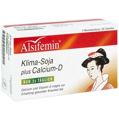 Alsitan GmbH Alsifemin Klima-Soja plus Calcium-D3 Tabletten 60 St - Nahrungsergänzungsmittel Alsitan GmbH Alsifemin Klima-Soja plus Calcium-D3 Tabletten 60 St - Nahrungsergänzungsmittel