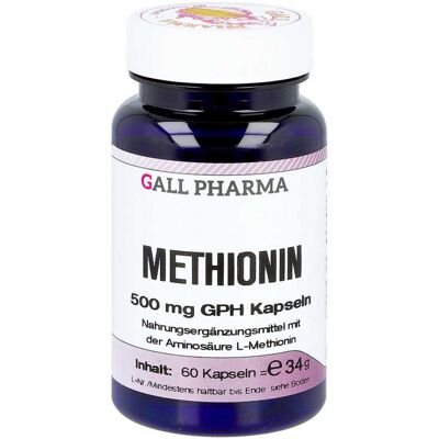 Hecht Pharma Methionin 500 mg GPH Kapseln - Nahrungsergänzungsmittel Hecht Pharma Methionin 500 mg GPH Kapseln - Nahrungsergänzungsmittel