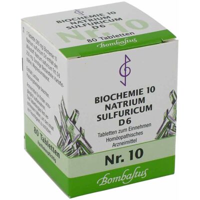 Bombastus Biochemie 10 Natrium sulfuricum D6 Tabletten 80stk Bombastus Biochemie 10 Natrium sulfuricum D6 Tabletten 80stk