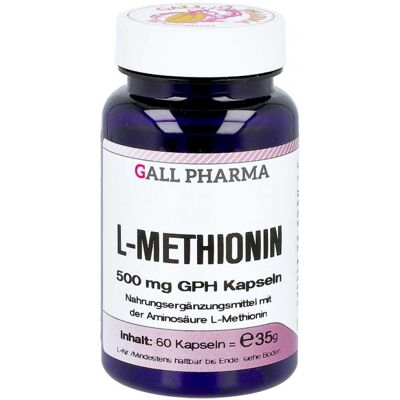 Hecht Pharma GmbH L-METHIONINE 500 mg Kapseln - Nahrungsergänzung Hecht Pharma GmbH L-METHIONINE 500 mg Kapseln - Nahrungsergänzung