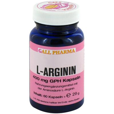 L-arginin 400 mg GPH Kapseln 60stk L-arginin 400 mg GPH Kapseln 60stk