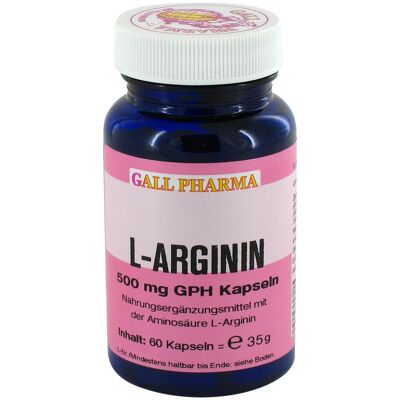 L-arginin 500 mg Gph Kapseln 60stk L-arginin 500 mg Gph Kapseln 60stk