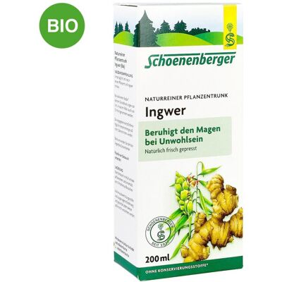 Schoenenberger Naturreiner Pflanzentrunk Ingwer 200ml Schoenenberger Naturreiner Pflanzentrunk Ingwer 200ml