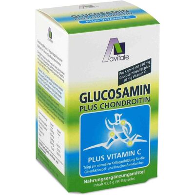 Avitale GmbH Glucosamin 750 mg + Chondroitin 100 mg Kapseln - Nahrungsergänzungsmittel Avitale GmbH Glucosamin 750 mg + Chondroitin 100 mg Kapseln - Nahrungsergänzungsmittel