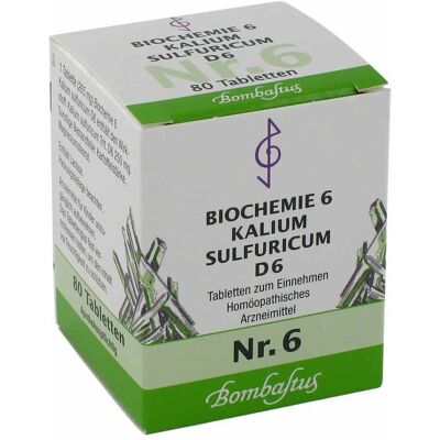 Bombastus Biochemie 6 Kalium sulfuricum D6 Tabletten 80stk Bombastus Biochemie 6 Kalium sulfuricum D6 Tabletten 80stk