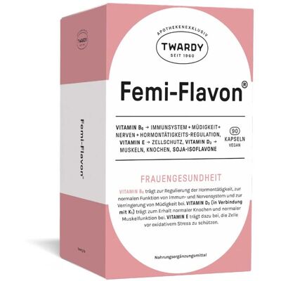 Femi-Flavon Kapseln - Nahrungsergänzungsmittel für Hormone & Knochen Femi-Flavon Kapseln - Nahrungsergänzungsmittel für Hormone & Knochen