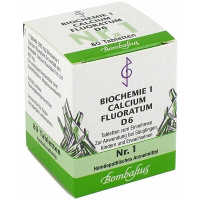 Bombastus Biochemie 1 Calcium fluoratum D6 Tabletten 80stk Bombastus Biochemie 1 Calcium fluoratum D6 Tabletten 80stk
