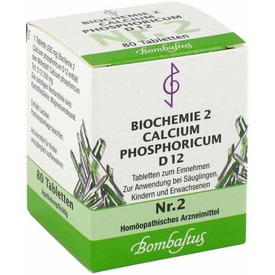 Bombastus Biochemie 2 Calcium phosphoricum D12 Tabletten 80stk Bombastus Biochemie 2 Calcium phosphoricum D12 Tabletten 80stk
