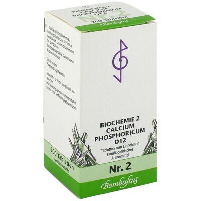Bombastus Biochemie 2 Calcium phosphoricum D12 Tabletten 200stk Bombastus Biochemie 2 Calcium phosphoricum D12 Tabletten 200stk