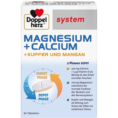 Queisser Pharma GmbH & Co. KG Doppelherz Magnesium Calcium Kupfer Mangan System - Tabletten Queisser Pharma GmbH & Co. KG Doppelherz Magnesium Calcium Kupfer Mangan System - Tabletten