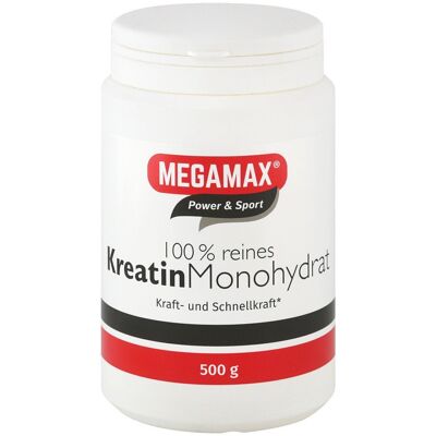Megamax B.V. Kreatin Monohydrat 100% Pulver 500 g - Nahrungsergänzungsmittel Megamax B.V. Kreatin Monohydrat 100% Pulver 500 g - Nahrungsergänzungsmittel