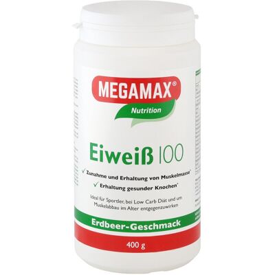 Megamax Eiweiß Pulver Erdbeer 400 g Megamax Eiweiß Pulver Erdbeer 400 g