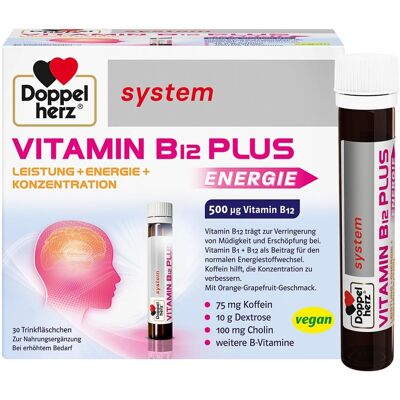 Queisser Pharma GmbH & Co. KG Doppelherz Vitamin B12 Plus system Trinkampullen - Nahrungsergänzungsmittel Queisser Pharma GmbH & Co. KG Doppelherz Vitamin B12 Plus system Trinkampullen - Nahrungsergänzungsmittel