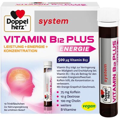 Doppelherz Vitamin B12 Plus system Trinkampullen - Nahrungsergänzungsmittel Doppelherz Vitamin B12 Plus system Trinkampullen - Nahrungsergänzungsmittel