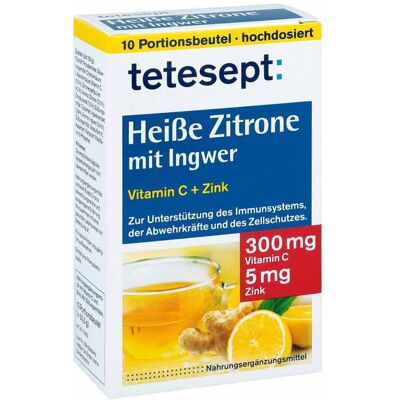 Tetesept Heiße Zitrone mit Ingwer - Immunstärkung Tetesept Heiße Zitrone mit Ingwer - Immunstärkung