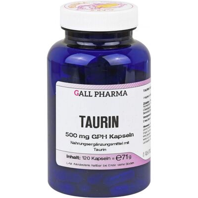 Hecht Pharma GmbH Taurin 500 mg Gph Kapseln - Nahrungsergänzung Hecht Pharma GmbH Taurin 500 mg Gph Kapseln - Nahrungsergänzung