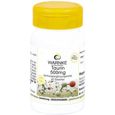 Taurin 500 mg Tabletten 60stk Taurin 500 mg Tabletten 60stk