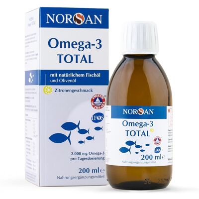 Norsan Omega-3 Total Zitronen Fischöl - Flüssiges Fischöl mit Vitamin D Norsan Omega-3 Total Zitronen Fischöl - Flüssiges Fischöl mit Vitamin D