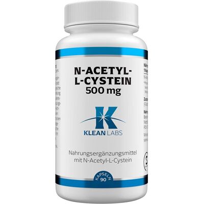 KLEAN LABS N-Acetyl-L-Cystein 500 mg Kapseln 90stk KLEAN LABS N-Acetyl-L-Cystein 500 mg Kapseln 90stk