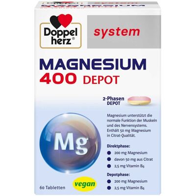 Doppelherz Magnesium 400 Depot system - Nahrungsergänzungsmittel Tabletten Doppelherz Magnesium 400 Depot system - Nahrungsergänzungsmittel Tabletten